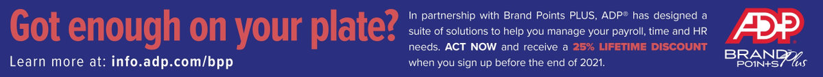 Manage your payroll with Brand Points Plus and ADP